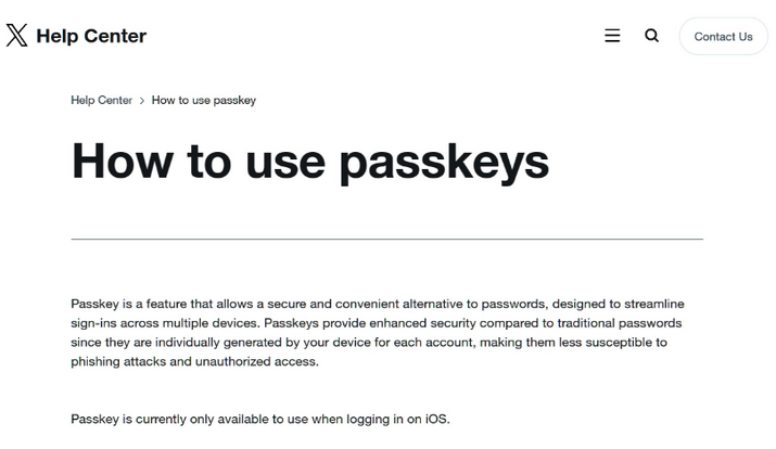 新丰苹果维修店铺分享iOS用户如何通过通行密钥(Passkey)登录 